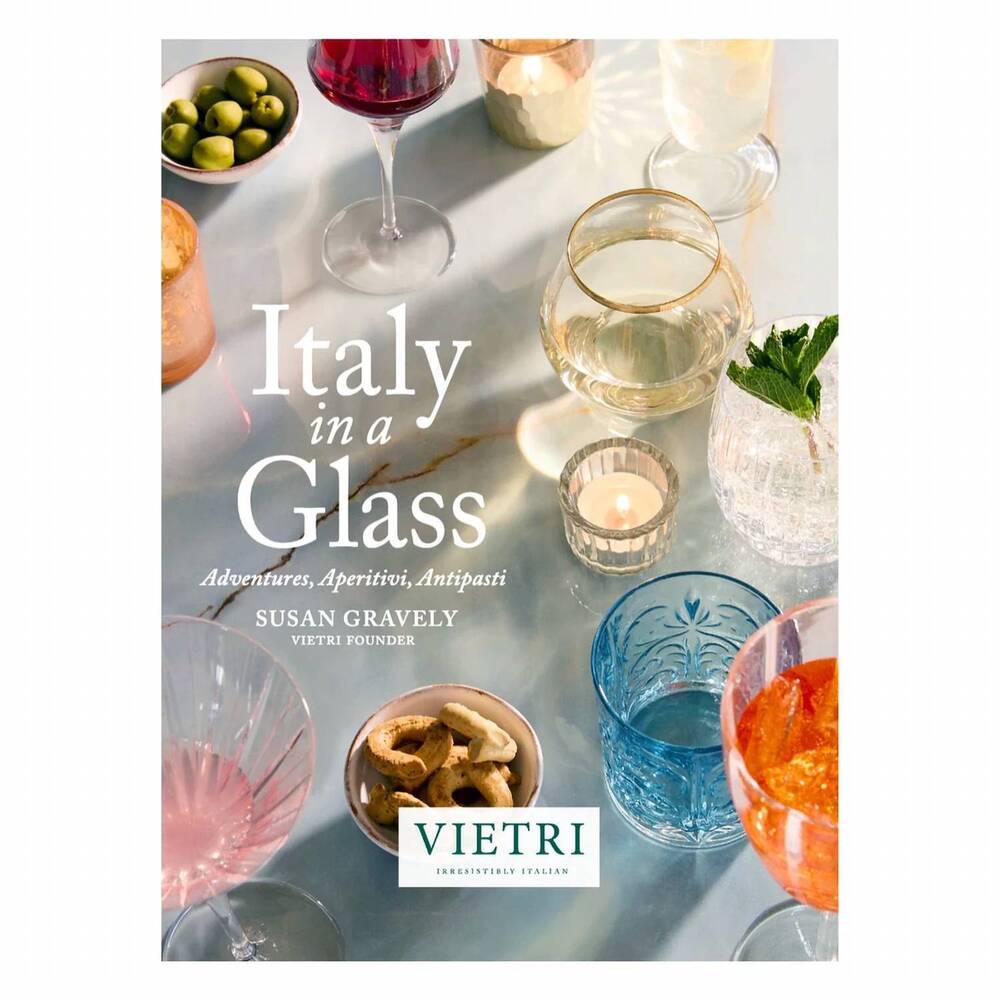 NEW VIETRI italy in a glass: adventures, aperitivi, antipasti book in white